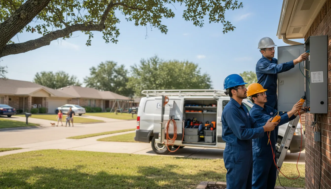 Certified electrician providing emergency electrical services in Brunsville, IA